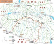[산&산] <244> 의령 국사봉 ~ 봉산 산행지도