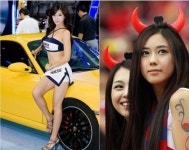 상암동 응원녀 레이싱모델에 이어 월드컵미녀로 주목