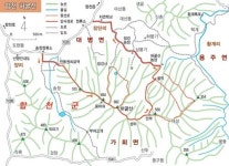 [산&산]  <256> 합천 허굴산 산행지도