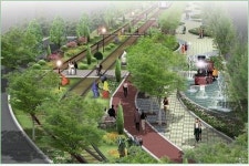 도심 철길, 시민 쉼터로 변신 중