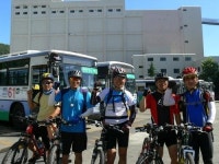 자전거와 시내버스, 도로 나눠쓰는 친구