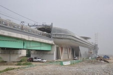 부산도시철도 양산 증산역 주변 침하 르포