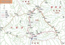 [산&산] <308> 거창 우두산 산행지도