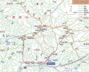 [산&산] <345> 영천 운주산 산행지도
