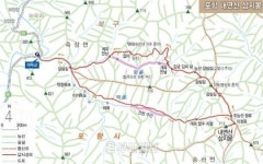 [산&산] <367> 포항 내연산 삼지봉 산행지도