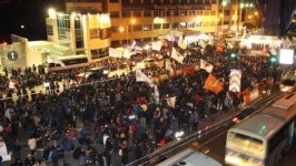 한진중 희망버스 집회 평화롭게 끝나