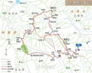 [산&산] <389> 사천 봉명산 ~ 봉암산 산행지도