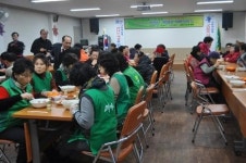 부산사상우체국 어르신 무료급식