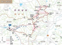 [산&산]  여수 영취산 산행지도