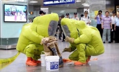 부산역 2층 여자화장실 백색 가루 소동