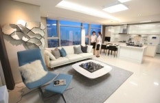 용호만매립지 더 더블유 견본주택 미리 둘러보니