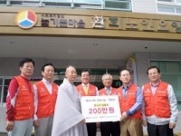 중기중앙회 부울지역본부 요양원 봉사·성품 전달