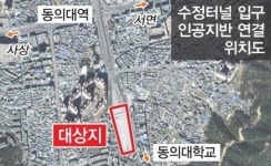 가야 수정터널 입구, 인공지반으로 연결