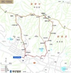 [산&산] <438> 온천산행2 - 창녕 덕암산 산행지도