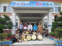 고성 영현면 풍물단, 영현초에 국악기 기증