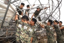 [포토뉴스] 특전사 장병 기장 수해 복구 비지땀