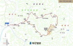 [산&산]  경주 동대봉산 무장봉 산행지도