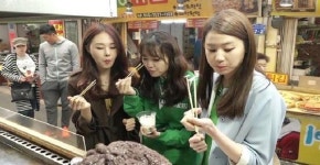 모델하우스 룸오브텐 슈퍼모델들, 강릉 중앙시장에서 먹방