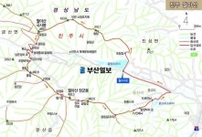 [산&길] <534> 진주 월아산 산행지도