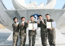 양원경 대위 등 간부 5명 8만mL 헌혈