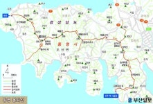 [산&길]  통영 봉화산 산행지도