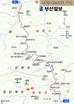 [산&길]  낙동강 에코트레일 1.  태백 황지에서 봉화 석포역까지 산행지도