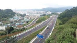 통영 도심 교통량 분산, 미수~무전 지방도 개통