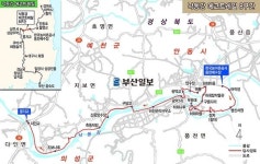 [산&길]  낙동강 에코트레일 8. 안동 풍천배수장~예천 풍지교 산행지도