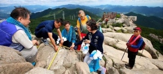 [금정산표석위원회 현장 3차 회의] 고당봉 새 표석 범어사 계곡 바위로 만든다