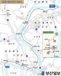 [산&길] <571> 낙동강 에코트레일 13. 화원유원지~고령 개호정 산행지도