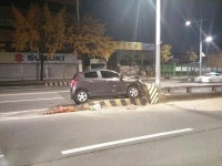 낙민동 안락지하차도 입구서 교통사고 후 차 버리고 도주