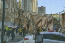 동래 사직동 재개발 철거 현장 철골 무너져 인부 경상