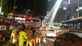 62번 버스 장대골 삼거리에서 화재 발생