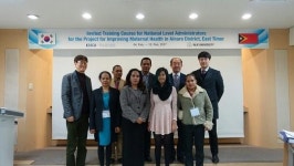 인제대 보건대학원 동티모르 연수단 교육