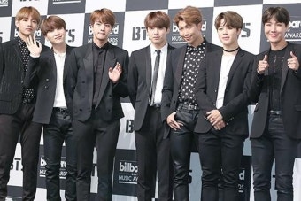 '방탄소년단 빌보드 수상' 일곱 멤버들의 완벽 블랙 슈트 핏 [포토]