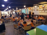 해운대구 반송1동 장산길 행복마을, 팥빙수데이 행사 개최