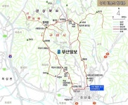 [산&길] <610> 구미 비봉산 형제봉 산행지도