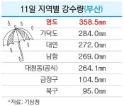 [부산이 잠겼다] 도로·주택·차량 삽시간에 침수 아수라장