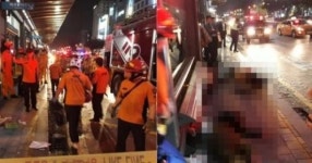 분당 야탑역서 외제차가 버스정류장으로 돌진…당시 상황 보니 아찔