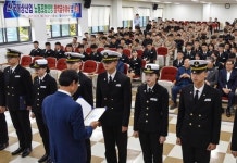 해상노련 위원장·의장단, 부산해사고 2000만 원 전달