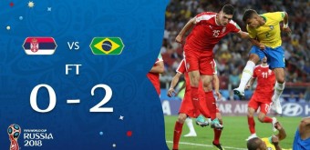 [러시아월드컵] 브라질, 세르비아에 2-0 승리하며 E조 1위…16강 상대 멕시코