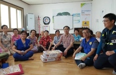 남구 바르게살기운동 우암동위원회, 관내 경로당 과일 전달