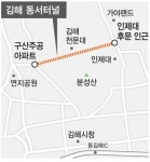 김해 동서터널 내년 9월 착공
