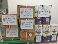 연제구 연산9동 삼성여객(주), 폭염 속 폐지 줍는 어르신에게 성품 전달