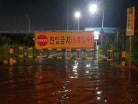 폭우에 낙동강 범람 화명생태공원 등 침수