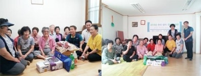 연산5동 통장협의회, 추석맞이 경로당 성품 전달