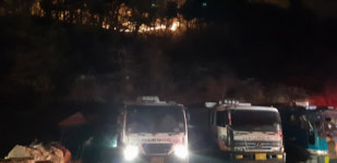 부산 해운대 산불 3번째 재발화 이어 기장군 남대산도 불…진화 총력