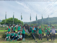 [포토뉴스] 고성 덕암마을 새마을동산 환경정화