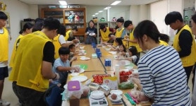 동삼3동자원봉사캠프ㆍ영도제일중학교, 햄버거 만들기로 나눔봉사 실천