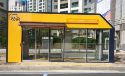 경남진주혁신도시에 매연·미세먼지 차단 스마트 클린 버스승강장